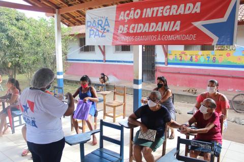 Ação Cidadania na Vila Nova Olinda - Foto: Ana Paula Lima / Ascom ParáPaz